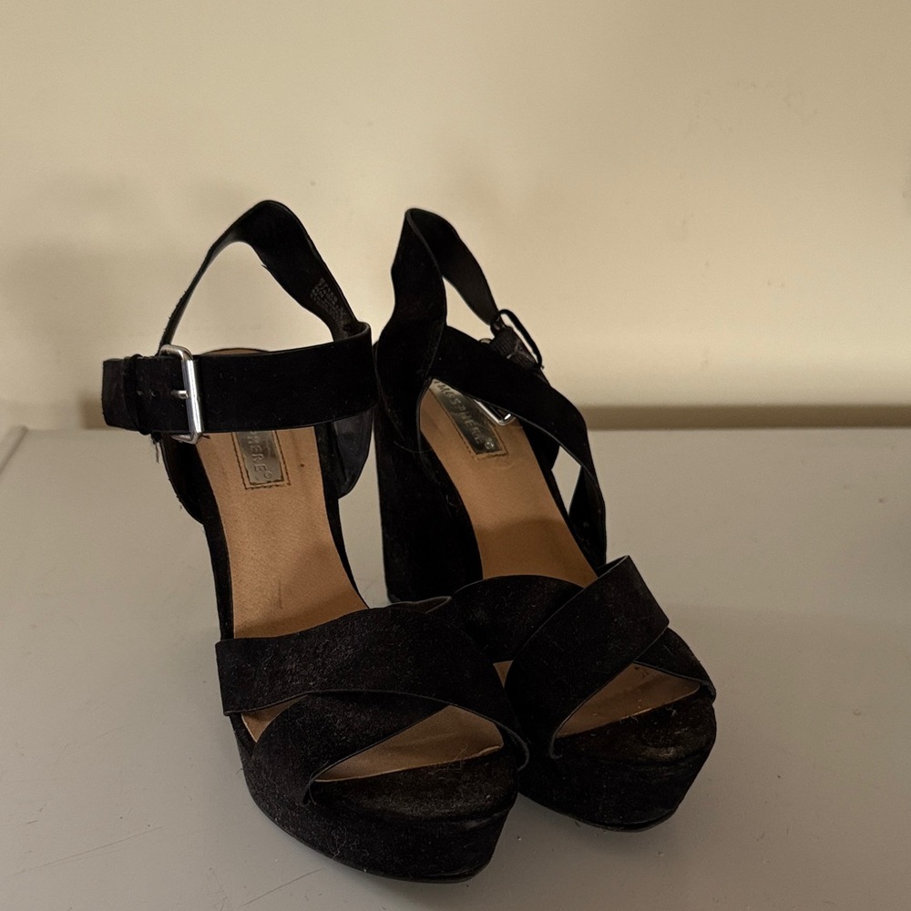 Elegant Black Women's Platform Heels